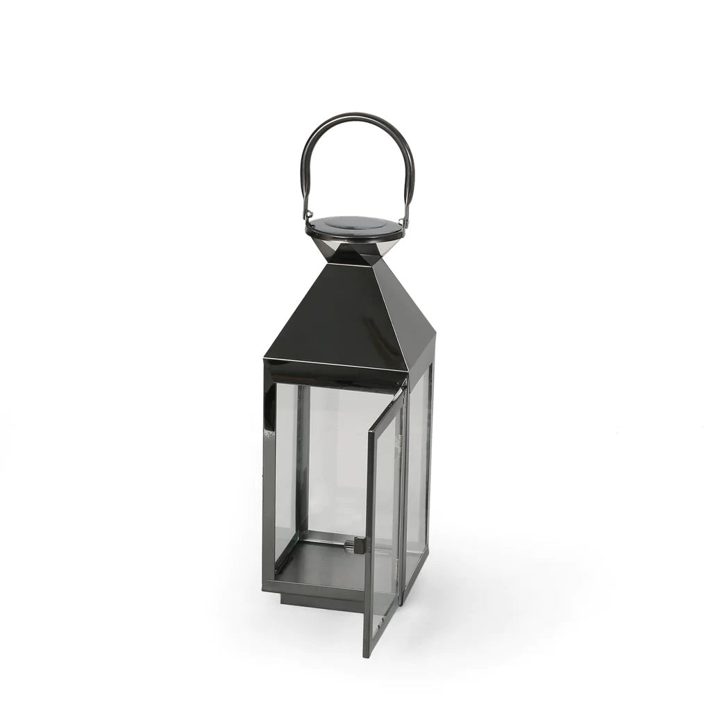 Briar 16" Modern Outdoor Stainless Steel Lantern