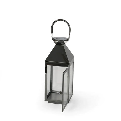 Image of Briar 16" Modern Outdoor Stainless Steel Lantern