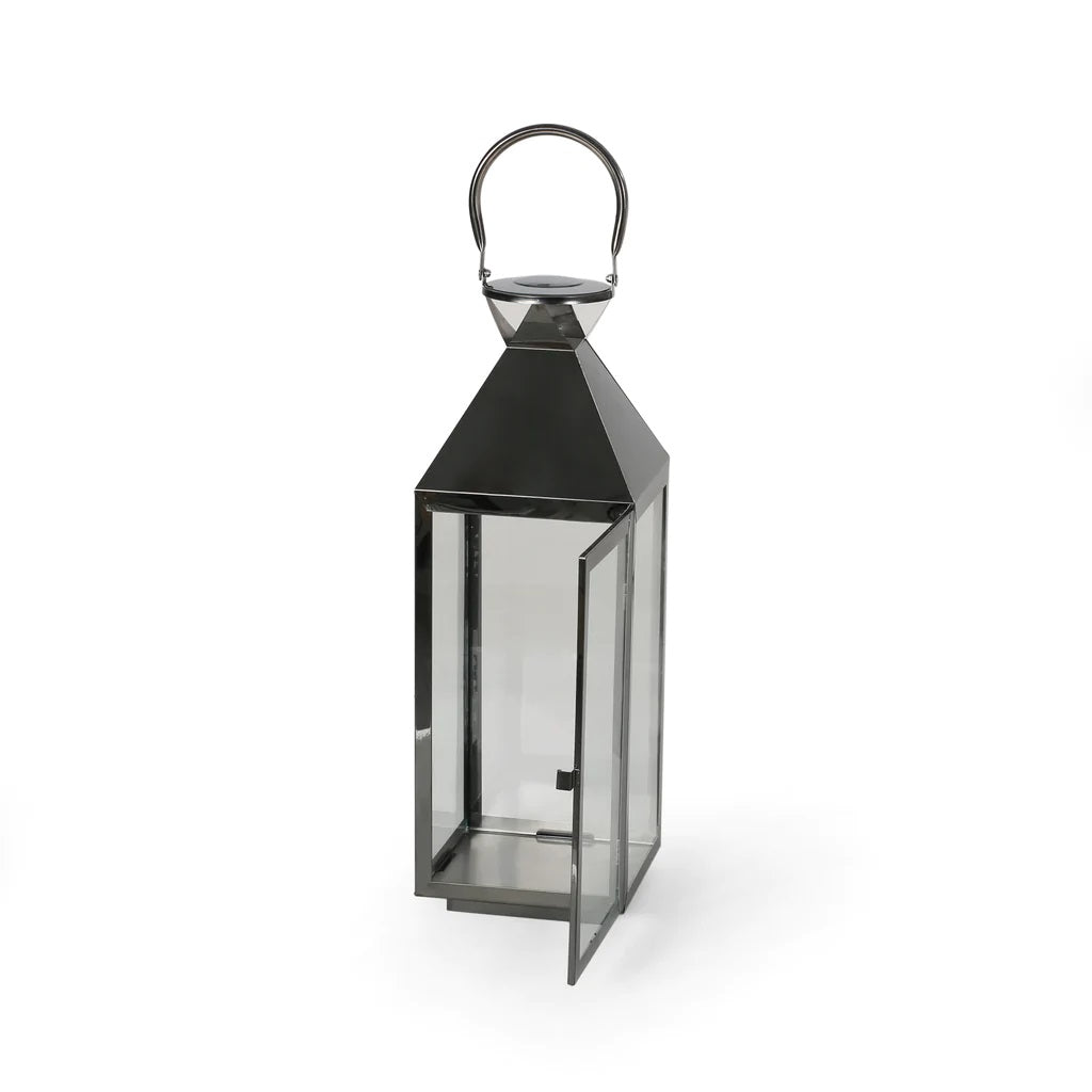 Briar 22" Modern Outdoor Stainless Steel Lantern
