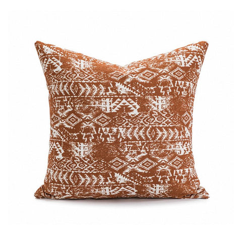 Image of Brown Cave Art Throw Pillow Cover