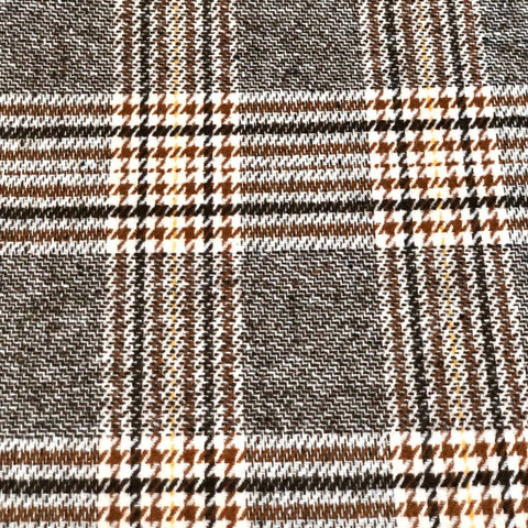 Image of Brown Checkered Throw Pillow Cover