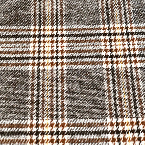 Brown Checkered Throw Pillow Cover