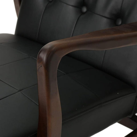 Image of Callisto Mid Century Modern Leather Club Chair