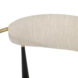 Camas Modern Fabric Upholstered Counter Stools, Set of 2