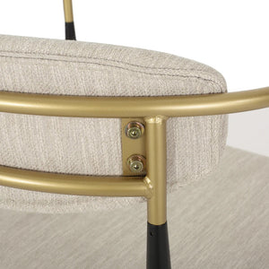 Camas Modern Fabric Upholstered Counter Stools, Set of 2