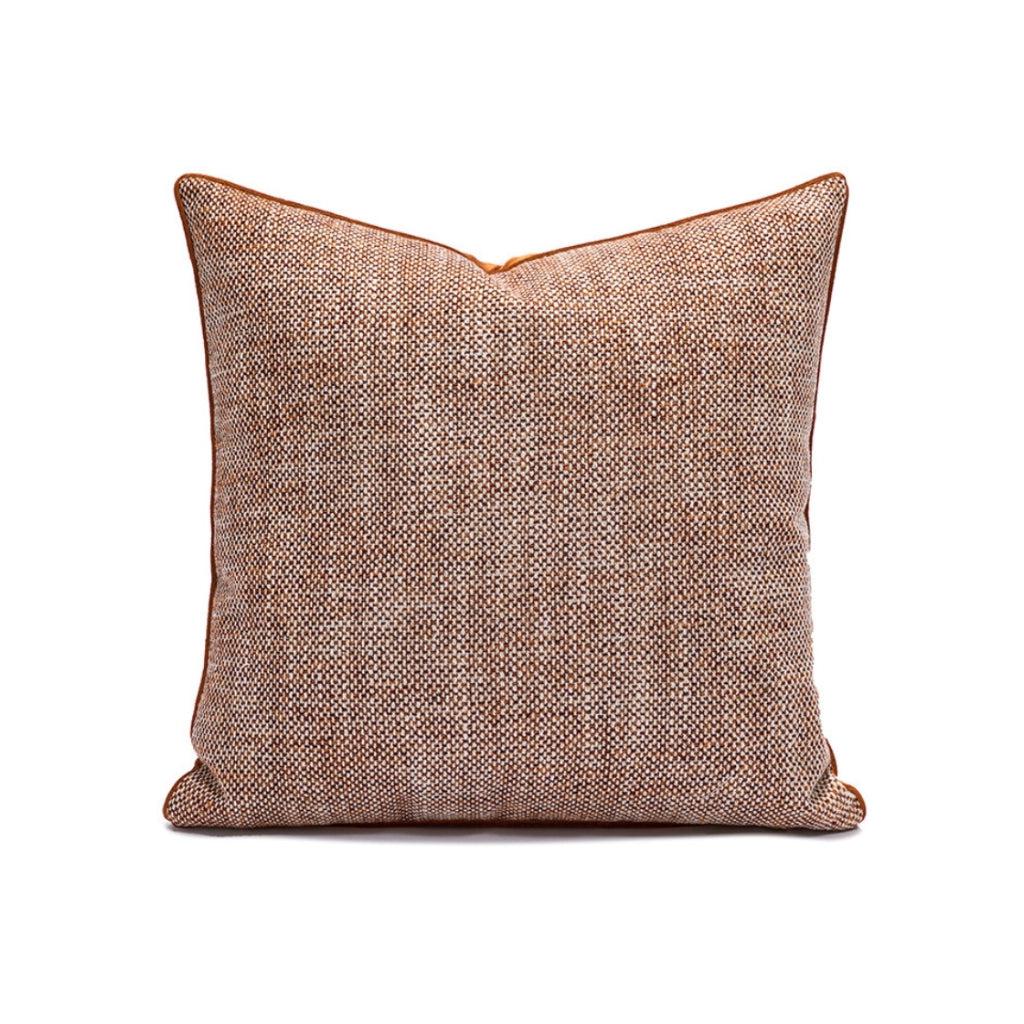 Caramel Woven Textured Throw Pillow Cover