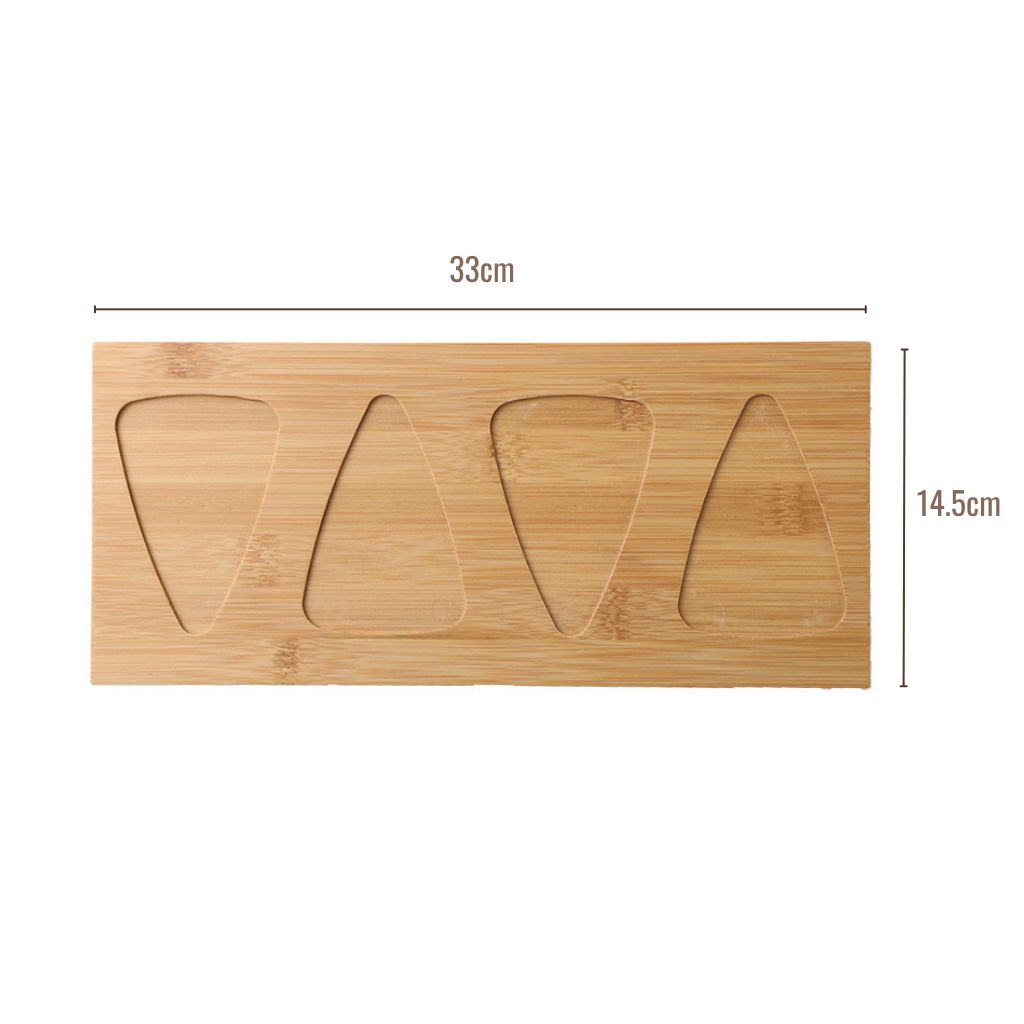 Ceramic Leaf Serving Plates with Wooden Tray