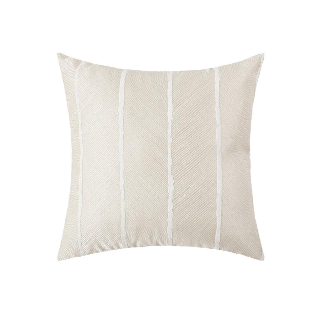 Champagne Gold Hairline Chevron Pillow Cover