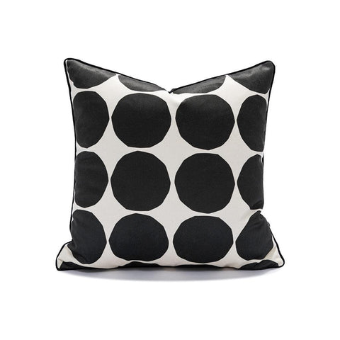 Image of Classic Black and White Throw Pillow Cover (Set of 3)
