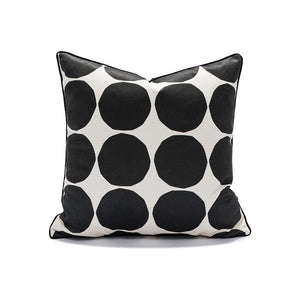 Classic Black and White Throw Pillow Cover (Set of 3)