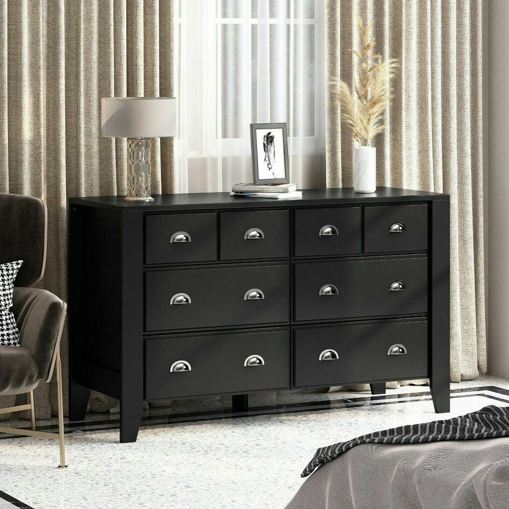 Double deals black dresser