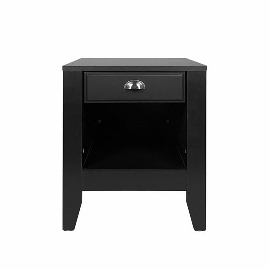 Cleary Contemporary Faux Wood Nightstand with Drawer