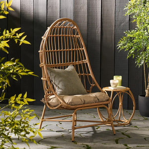 Cortina Outdoor Wicker Basket Chair with Cushion