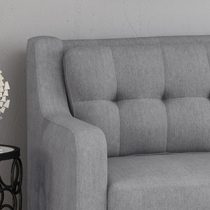 Daelynn Tufted Fabric 3 Seater Sofa