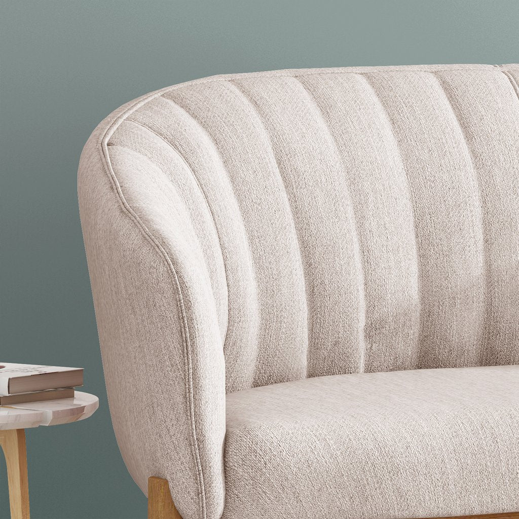 Deborah Mid-Century Fabric Loveseat