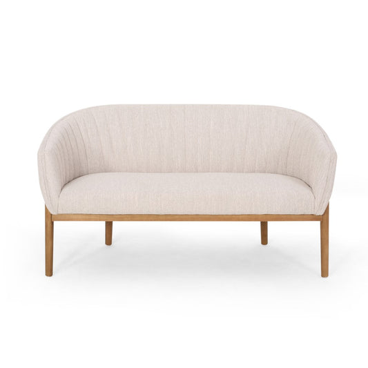 Deborah Mid-Century Fabric Loveseat