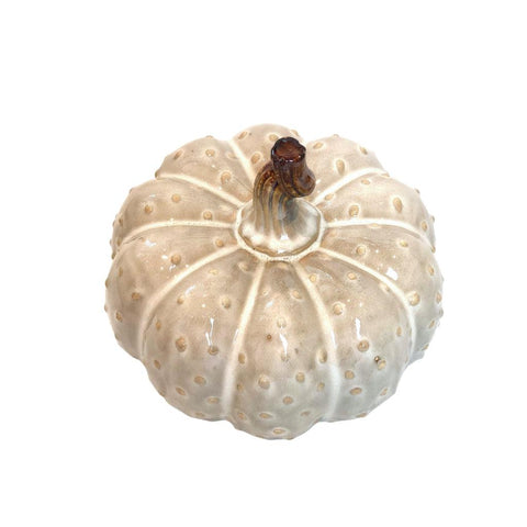 Image of Decorative Polka Dots Ceramic Pumpkin