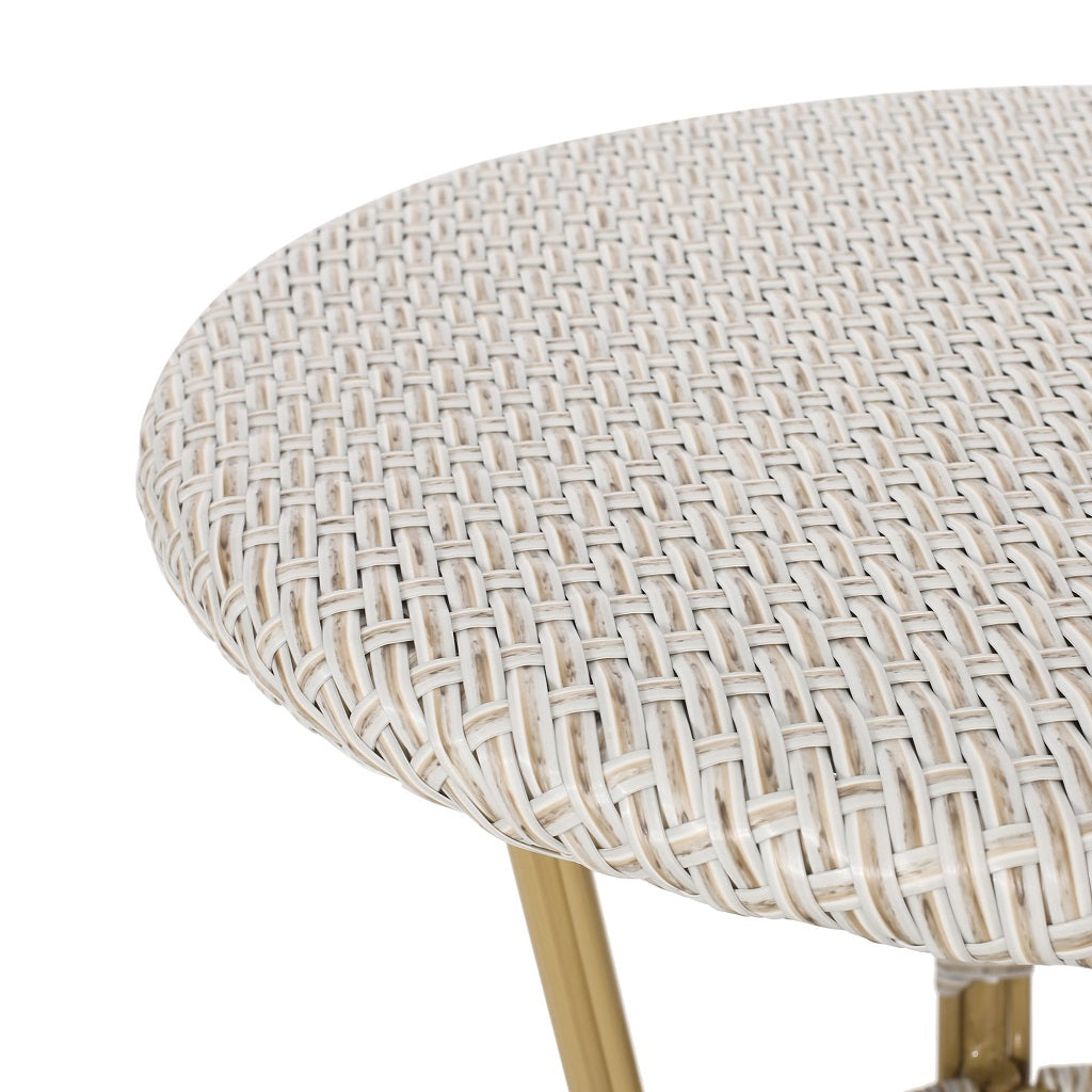 Deshler Outdoor Aluminum French Bistro Table