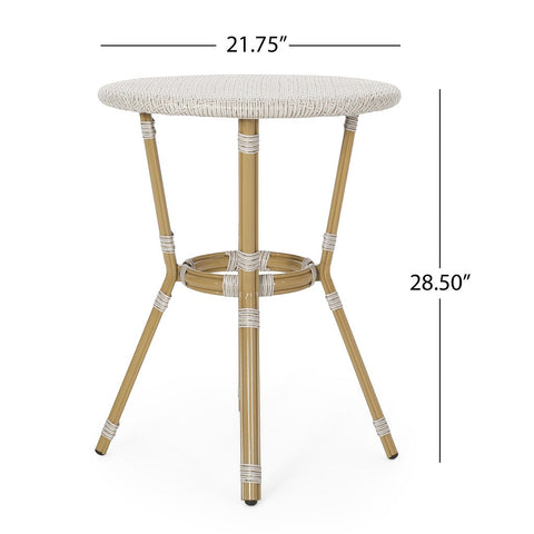 Image of Deshler Outdoor Aluminum French Bistro Table