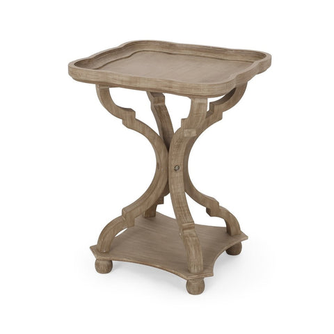 Dianelly French Country Accent Table with Square Top