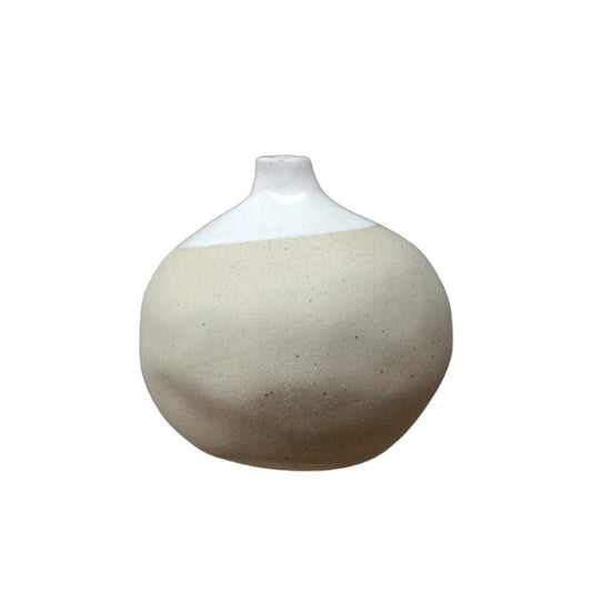 Dimpled Mini Ceramic Bud Vase
