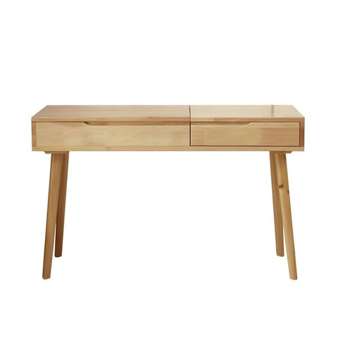 Image of Dual Function Natural Dressing Table and Working Desk