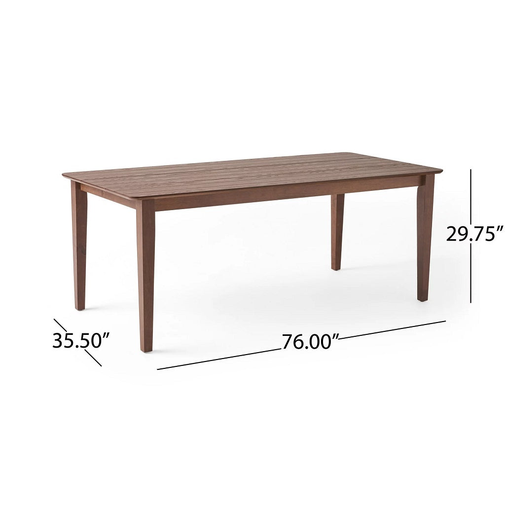 Duluth Rustic Wooden Rectangular Dining Table
