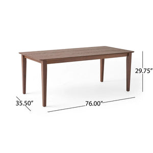 Duluth Rustic Wooden Rectangular Dining Table