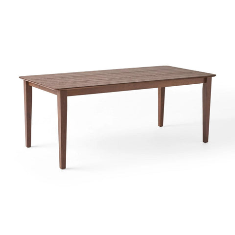 Image of Duluth Rustic Wooden Rectangular Dining Table
