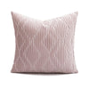 Dusty Rose Pleated Diamond Velvet Throw Pillow Cover