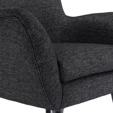 Image of Eastdale Mid Century Modern Upholstered Wingback Club Chair