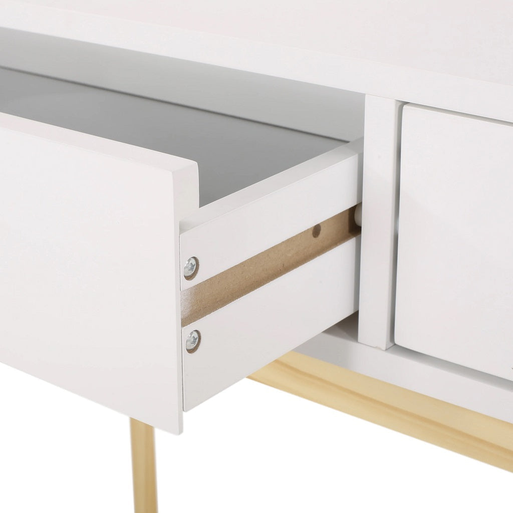 Eila Mid-Century Modern 2 Drawer Console Table