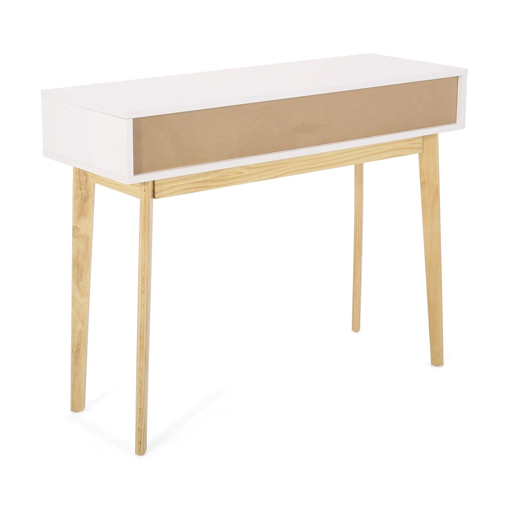 Eila Mid-Century Modern 2 Drawer Console Table