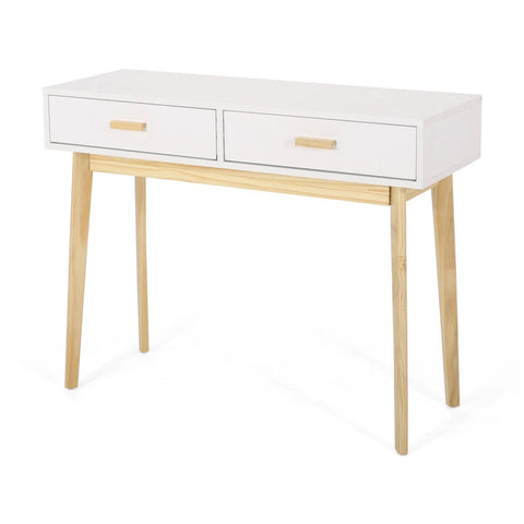 Image of Eila Mid-Century Modern 2 Drawer Console Table