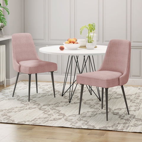 Image of Ella Modern Fabric Dining Chairs (Set of 2)