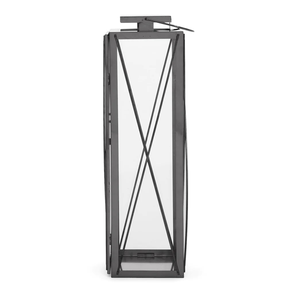 Elwick 22" Modern Outdoor Stainless Steel Lantern