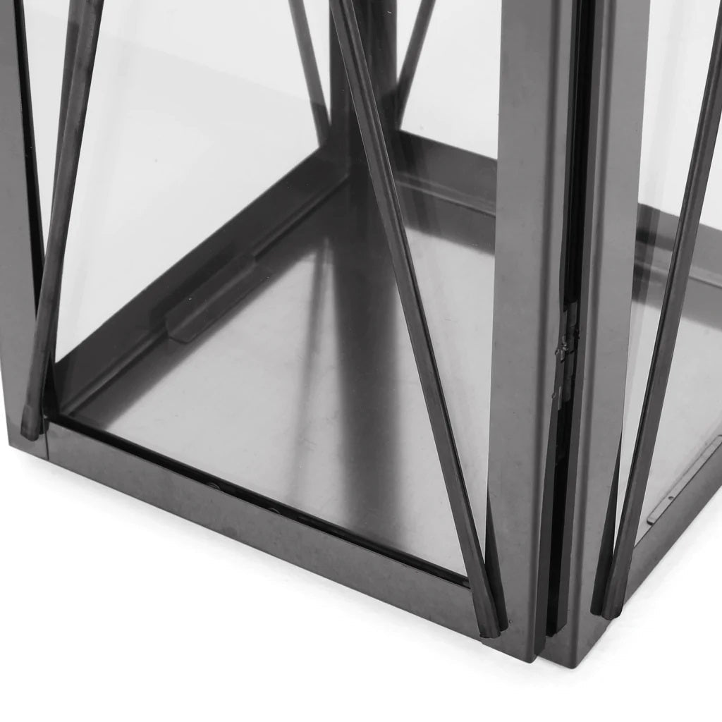 Elwick 22" Modern Outdoor Stainless Steel Lantern