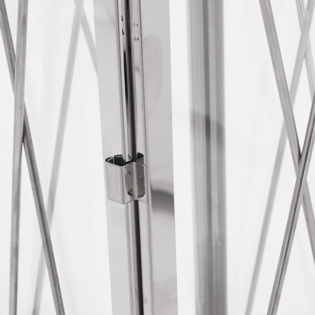 Elwick 22" Modern Outdoor Stainless Steel Lantern