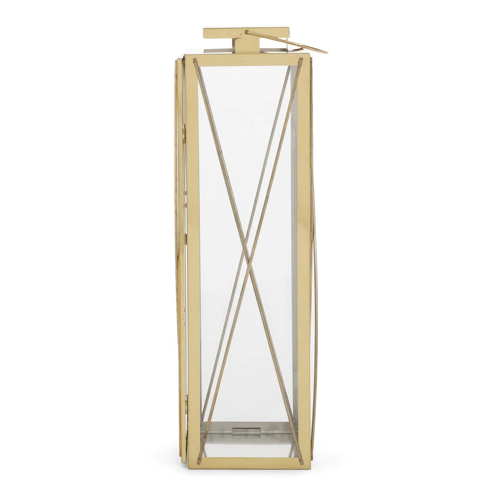 Elwick 22" Modern Outdoor Stainless Steel Lantern