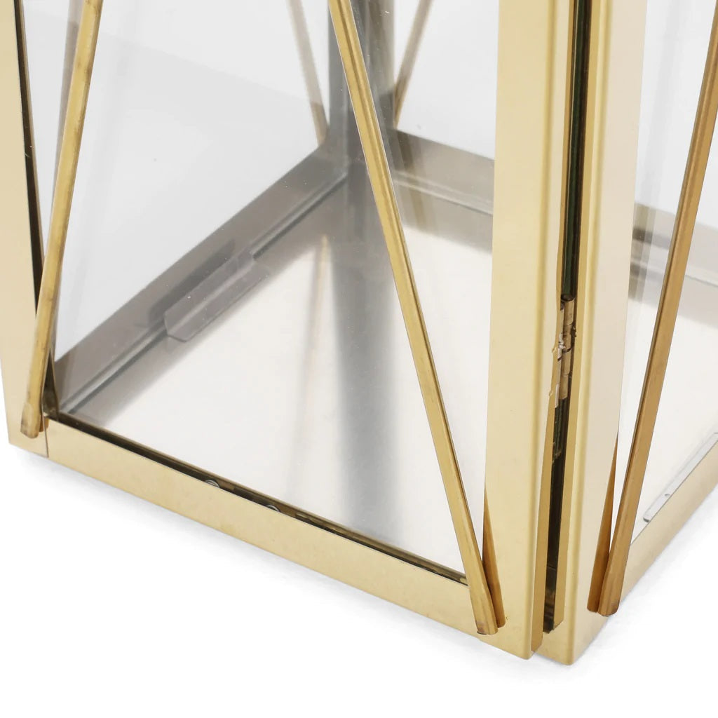 Elwick 22" Modern Outdoor Stainless Steel Lantern