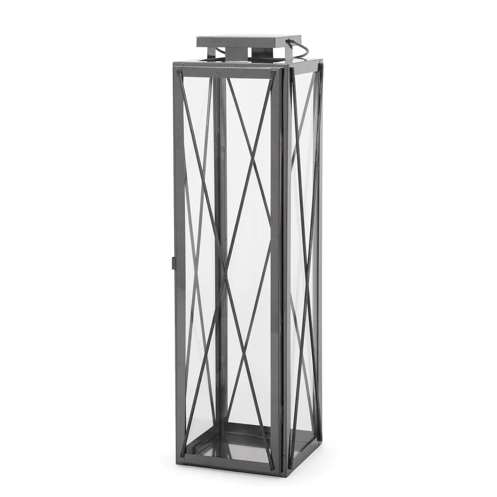 Elwick 22" Modern Outdoor Stainless Steel Lantern