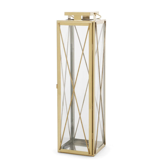 Elwick 22" Modern Outdoor Stainless Steel Lantern