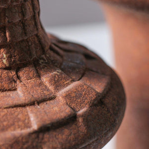 Embossed Brick Vintage Belly Vase