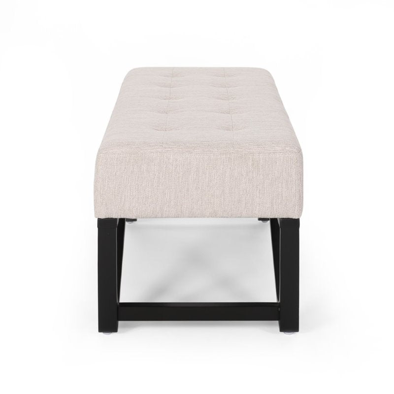 Emily Contemporary Fabric Ottoman Bench