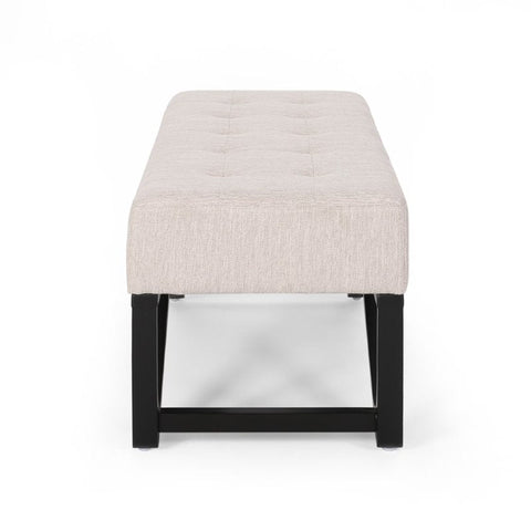 Image of Emily Contemporary Fabric Ottoman Bench