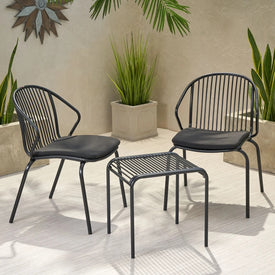 Indira outdoor modern patio chair wrought studio sale