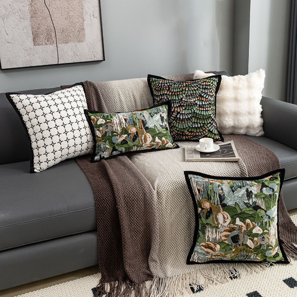 Enchanted Forest Throw Pillow Cover