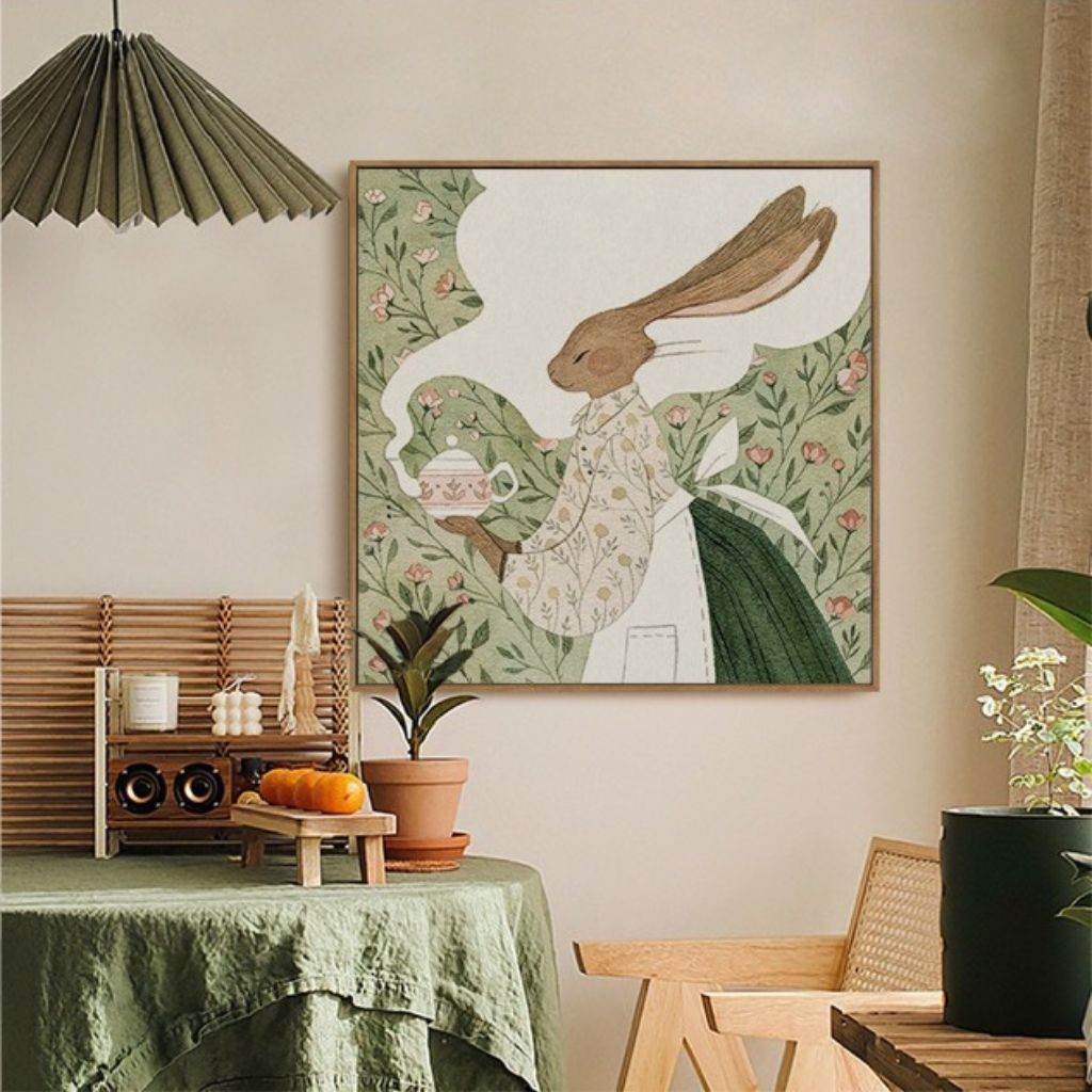 Enchanted Garden Tea Party Wall Art Framed Print