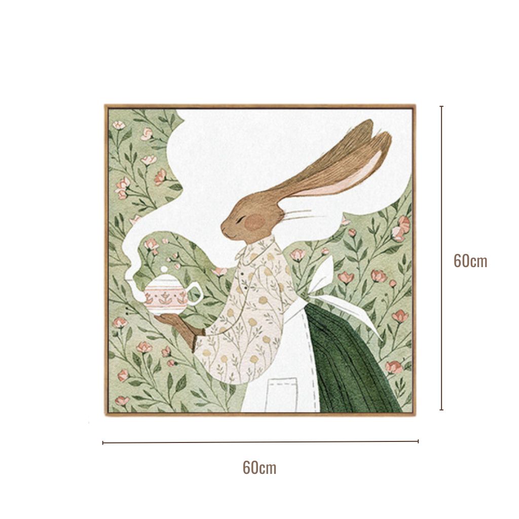 Enchanted Garden Tea Party Wall Art Framed Print