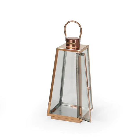 Image of Evan 15" Modern Outdoor Stainless Steel Lantern